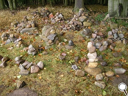 moderne Form der Lesesteinhaufen