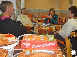 Erholung bei Kaffee und Kuchen