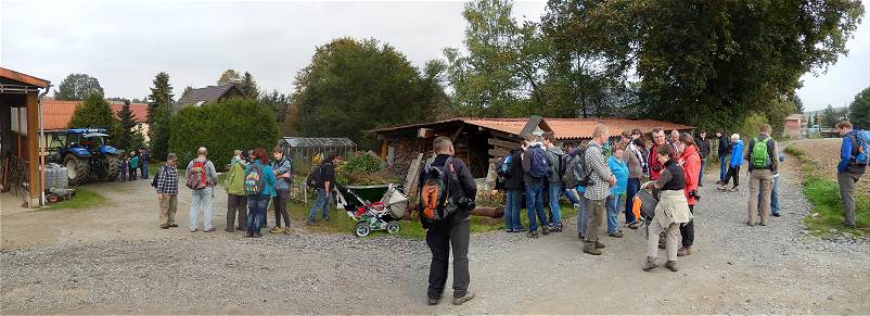 kurz vor der Fortsetzung der Wanderung