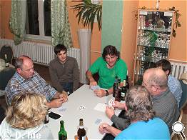 Skatspieler und Kibitze