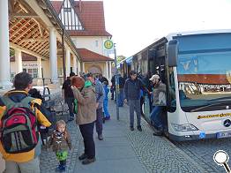 Ankunft am Bahnhof