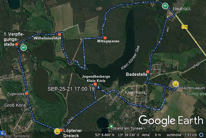 unsere 15 km Wanderrunde