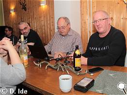 beim Sammeln der Fotos