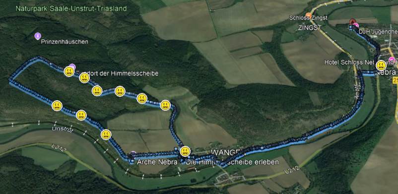Unsere Wanderroute.