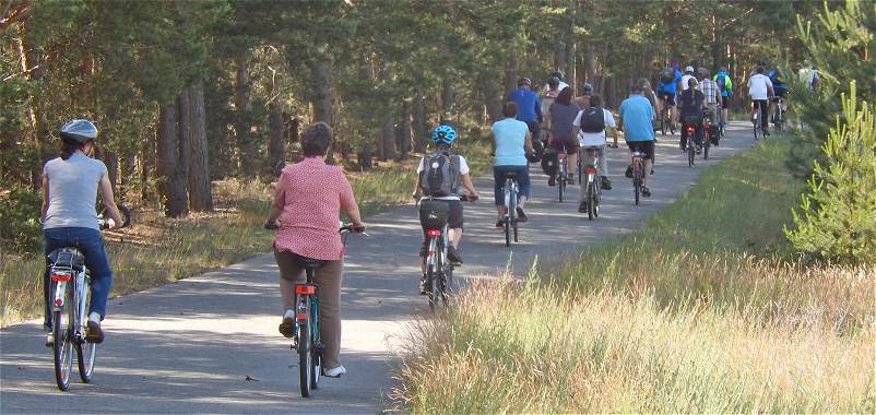 Auf einem guten Radweg ...