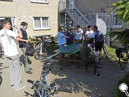Vorbereitung zur Radtour ...