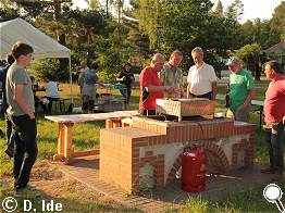 Es wird angegrillt. Es wird angegrillt.