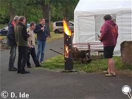 Abendstimmung am Designer-Schwedenfeuer