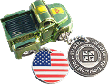 US Flag Geocoin 0112A (No Dip)