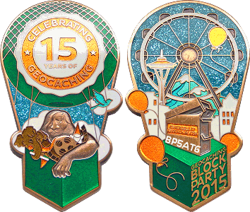 Block Party 2015 Geocoin kann gern discovered werden.