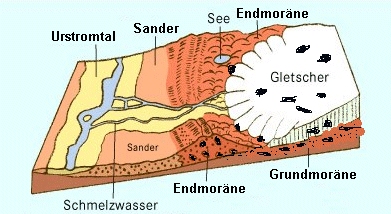 Schema der glazialen Serie Schema der glazialen Serie