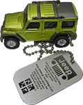 "Middle Mountain (UT)" Green Jeep Travel Bug