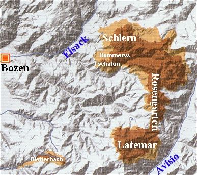 Karte der Cacheregion Karte der Cacheregion