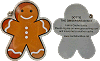 Dottie the Gingerbread Man Travel Tag