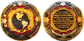 Tranquility Geocoin - Germany Gold