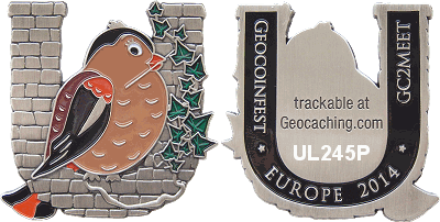  Geocoinfest Europe 2014 ULM Geocoin - U