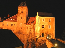 Burg Hohnstein bei Nacht