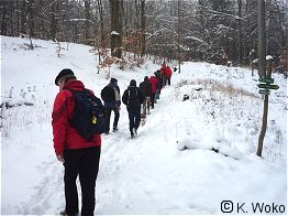 Auf dem Weg zur Brunnenkapelle.