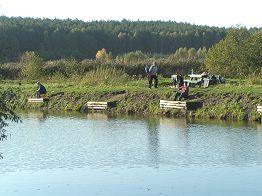 Angler in Aktion