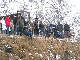Mittagsrast am Rand der Tongrube