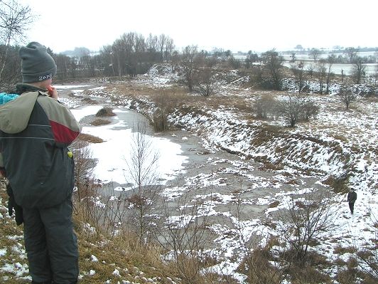 Blick in die 1990 stillgelegte Tongrube