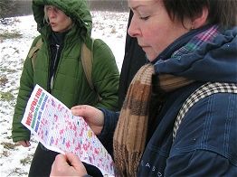 Nach kurzer Wegstrecke verrät uns der Wanderführer den nächsten Streckenhöhepunkt - einen kurzen Abstecher zum "Galgenberg".