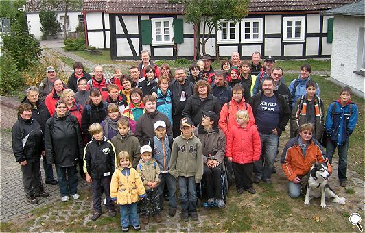 unsere 50-köpfige Wandergruppe