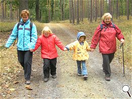 Hand in Hand geht es nach Groß Wasserburg.