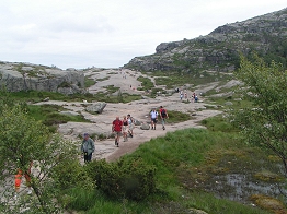 Flachstück des Aufstiegs
