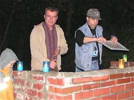 Unsere fleißigen Grillmeister; ohne sie wären wir nur mit kalten Speisen versorgt gewesen. 