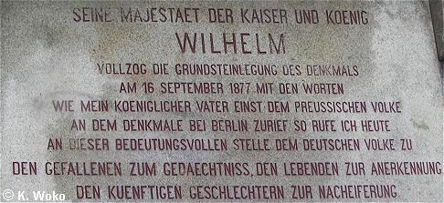 Teil der Rede des Kaisers