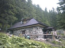 Chata Rainerova, die lteste Htte in der Hohen Tatra (rekonstruiert)
