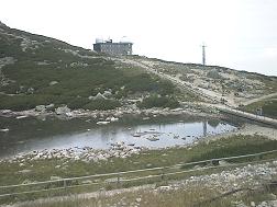 Skalnate pleso mit dem Observatorium