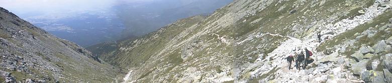 Aufstiegsroute zum Krivan