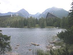 bekanntester Blick über den See in Strbske pleso