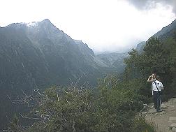 Blick in das Tal Velka Studen dolina, aus dem man vom Prinzensattel zurck kommt.