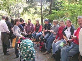 Picknick auf der Stange