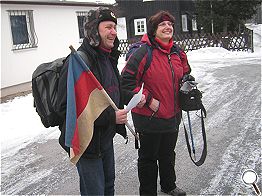 Feierlicher Start zur Wanderung.