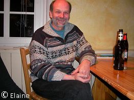 Helmar als neuer Wanderfreund weckte das besondere Interesse von Elaine.