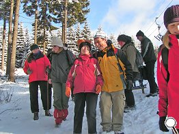 Vorbereitung auf den krassen Abstieg nach Fehrenbach.