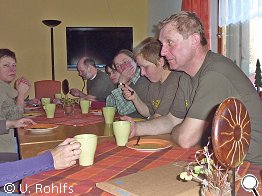 Die Wanderung wird ausgewertet.