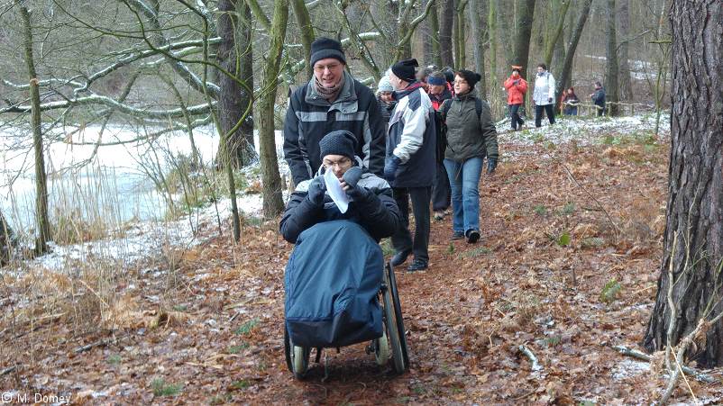 Auf dem Weg zur Mittagsrast.