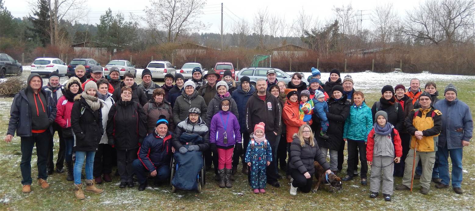 Unsere Wandergruppe im Groformat.