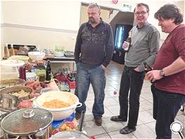 Begutachtung des kalten Buffets