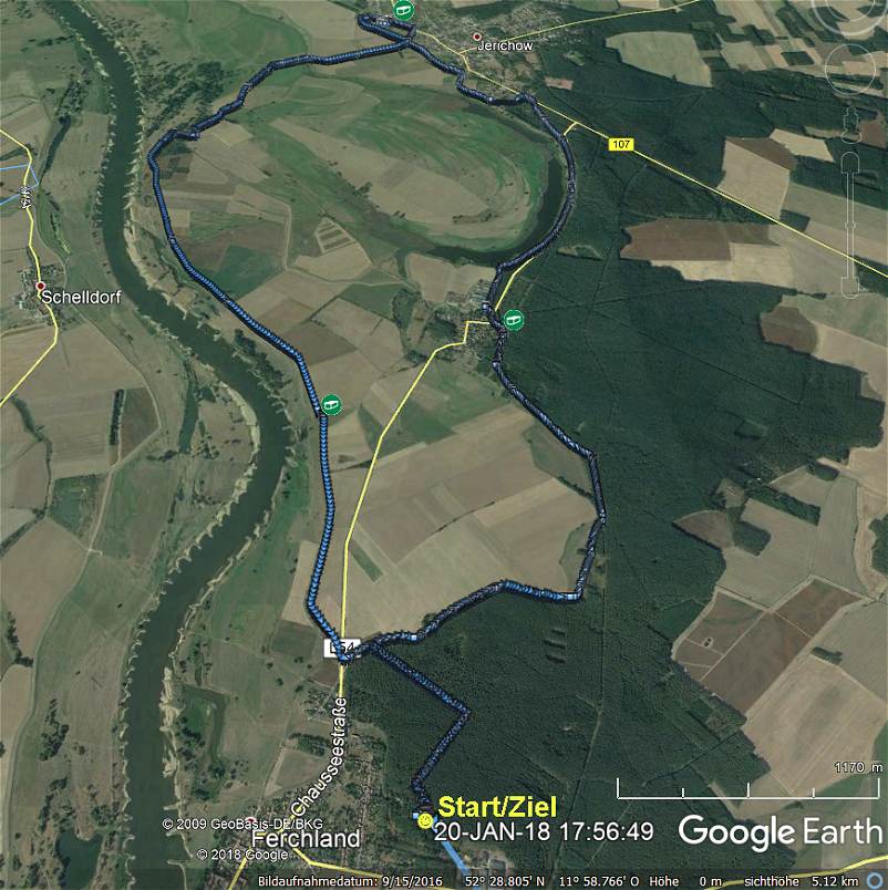 unsere Wanderroute
