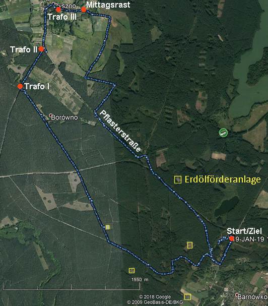 unsere Wanderroute