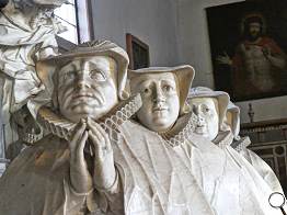 von links: Heinos Ehefrau Ursula Elisabeth und die Töchter Hyppolita, Maria, Anna (Elisabeth und Katharina sind nicht zu sehen) von links: Heinos Ehefrau Ursula Elisabeth und die Töchter Hyppolita, Maria, Anna (Elisabeth und Katharina sind nicht zu sehen)