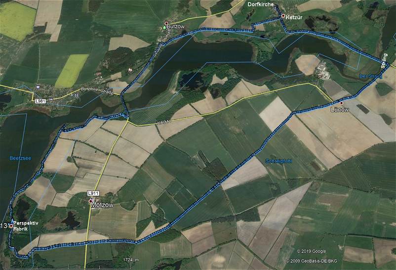 unsere Wanderroute